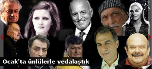 Ocak Ayın'da Birçok Ünlüyü Kaybettik